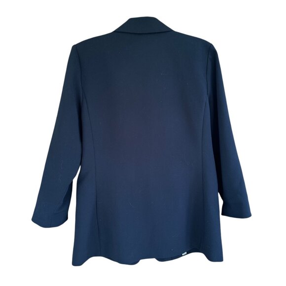 Maeve by Anthropolgie Lazar Roll Sleeve Blazer Black Women's Size 10 Career Chic - Picture 3 of 15